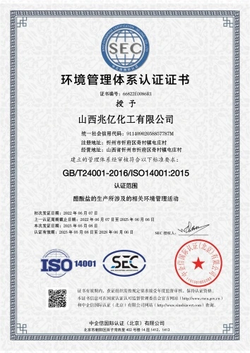 Certification Certificate